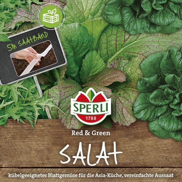 Asia-Salate Red & Green - Saatband Bild 1